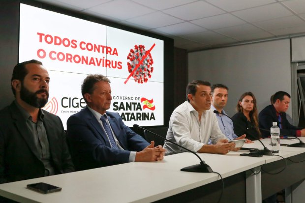 Coronavírus em SC: Governador decreta situação de emergência e anuncia medidas restritivas para evitar contágio