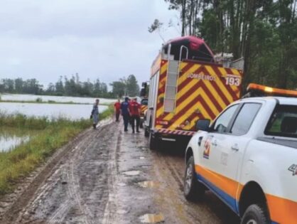Sobe para 28 o número de municípios em situação de emergência em SC por causa das chuvas